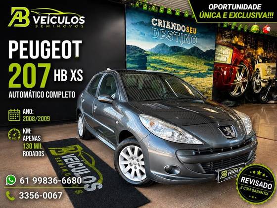 PEUGEOT 207 1.6 XS 16V FLEX 4P AUTOMÁTICO PEUGEOT 207 1.6 XS 16V FLEX 4P AUTOMÁTICO